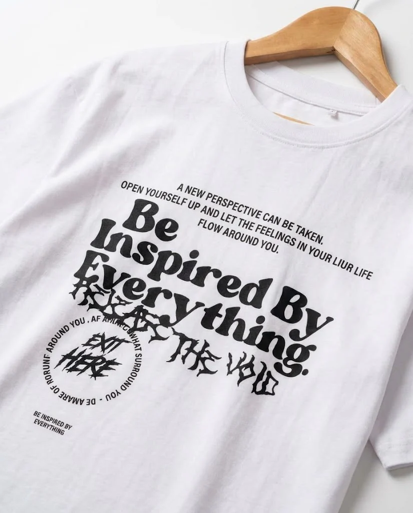 Be Inspired Oversized Printed Mens T-shirt - Image 4