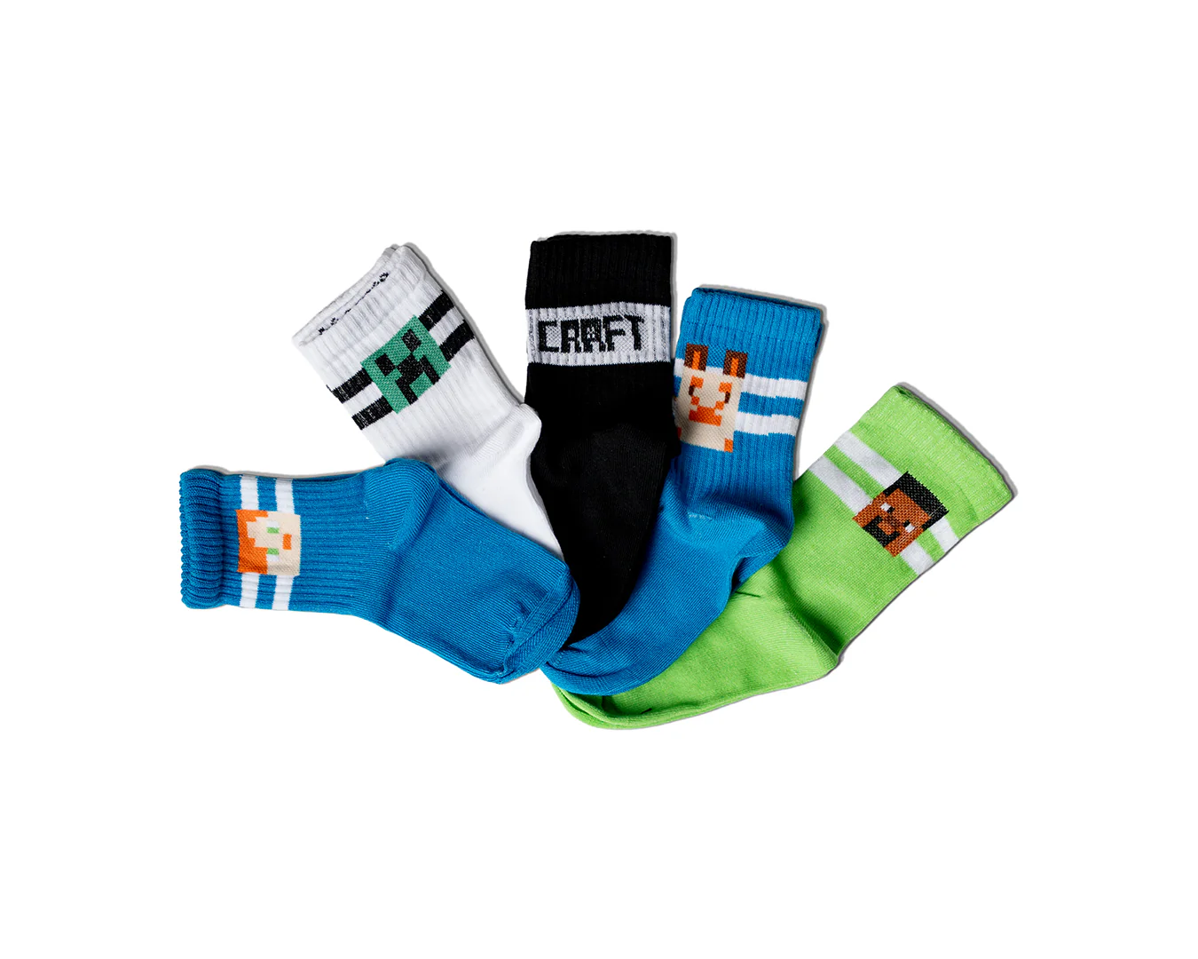 Boys Cotton Long Socks 5pc - Image 2