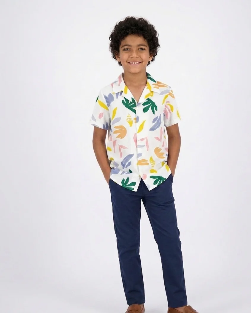 Boys Drawing Half Sleeves Shirt - Image 2