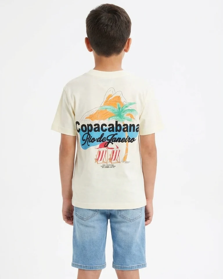 Boys Half Sleeves Printed Copacabana T-Shirt - Image 2