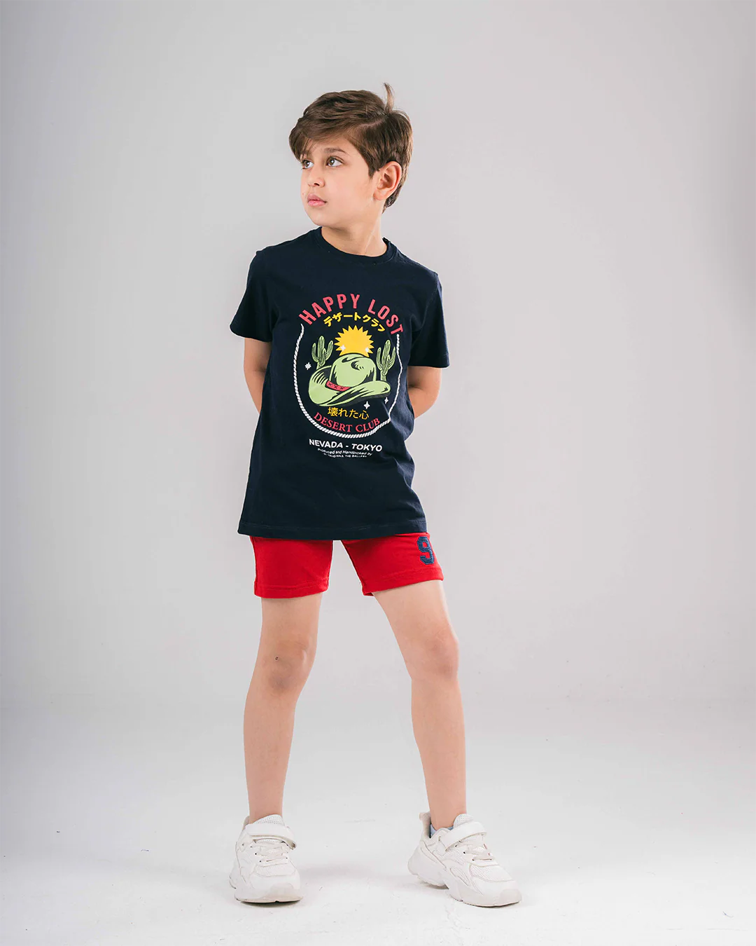 Boys Half-Sleeves T-shirt Happy Lost Printed - Image 2