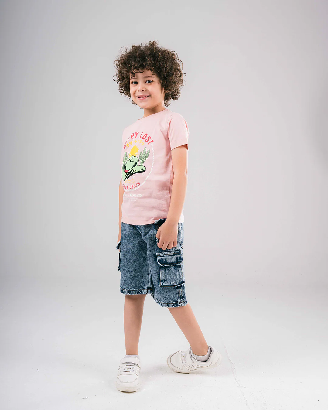 Boys Half-Sleeves T-shirt Happy Lost Printed - Image 4