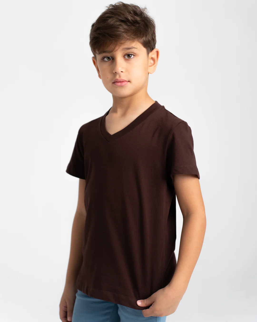 Boys Half-Sleeves V-Neck T-Shirt - Image 5