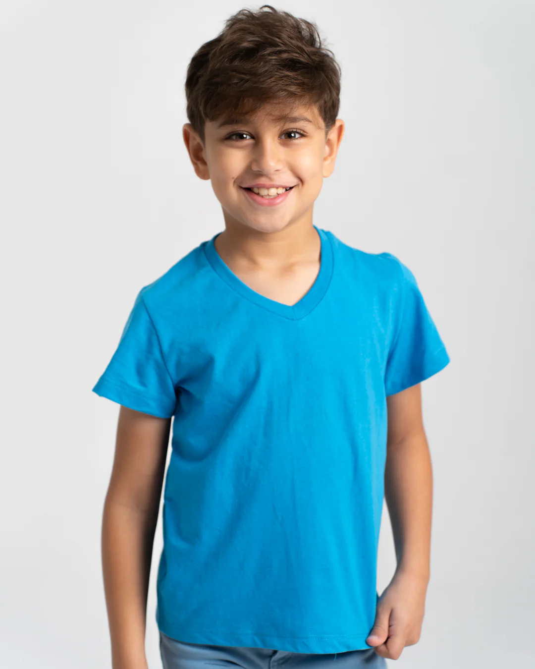 Boys Half-Sleeves V-Neck T-Shirt - Image 6