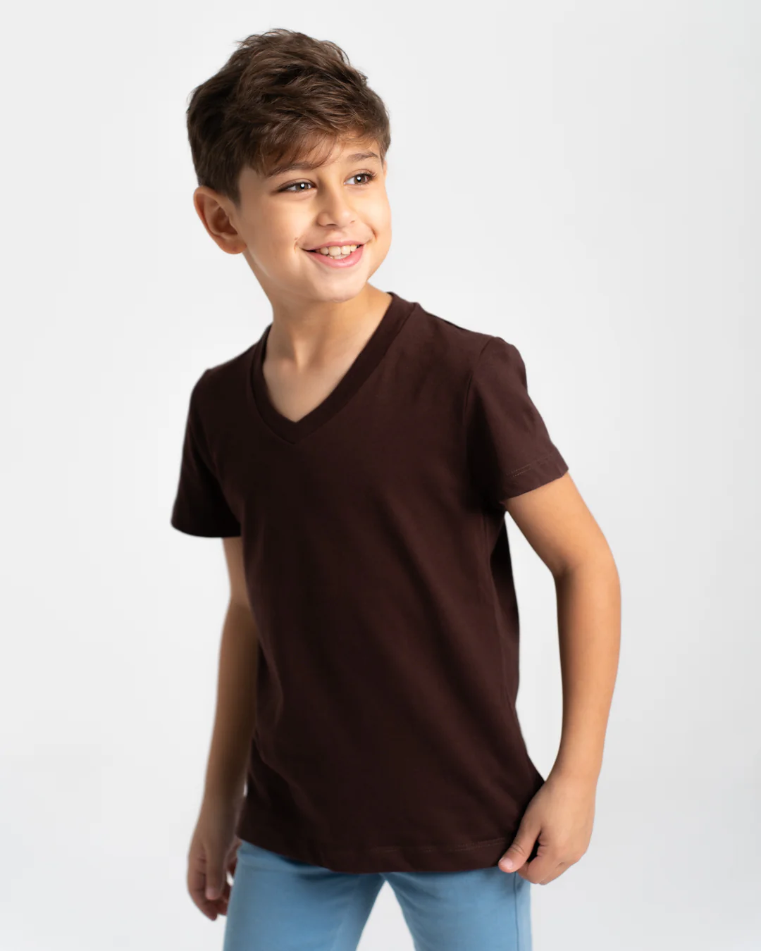 Boys Half-Sleeves V-Neck T-Shirt - Image 8