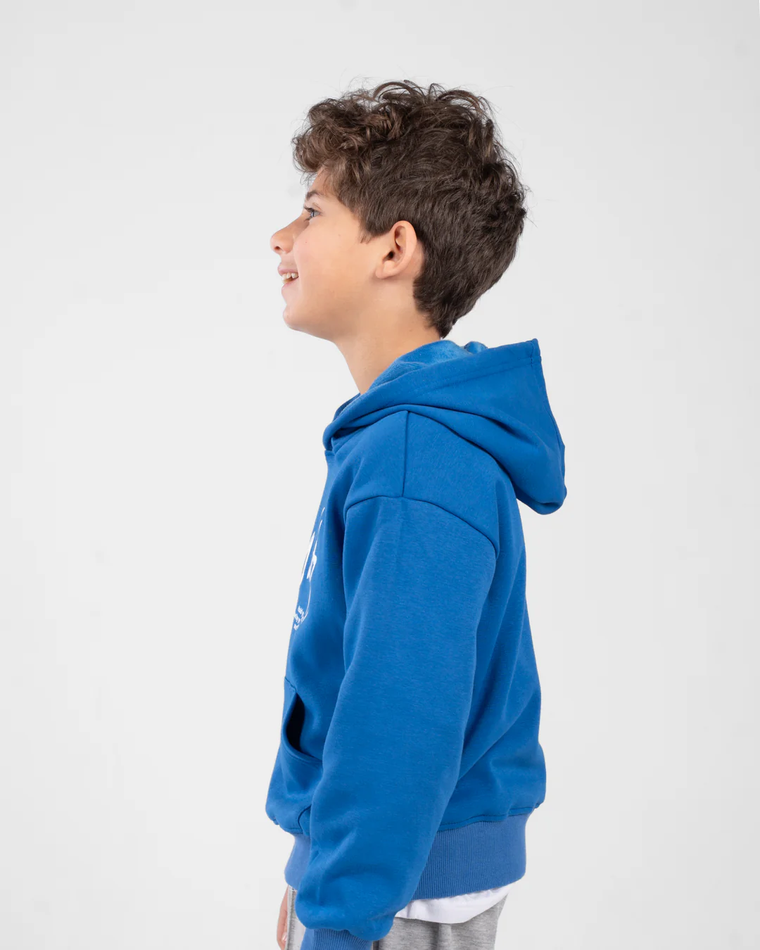 Boys Hoodied Printed Sweatshirt - Image 3