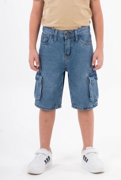 Boys Jeans Short Cargo Fit - Image 4