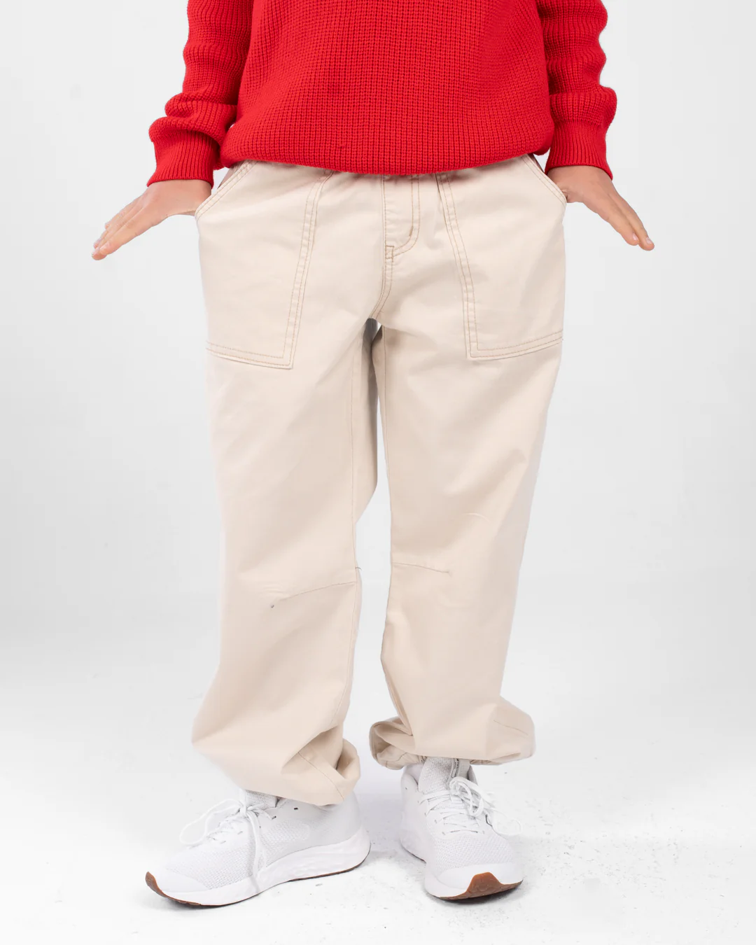 Boys Jogger Fit Gabardine Pant - Image 9