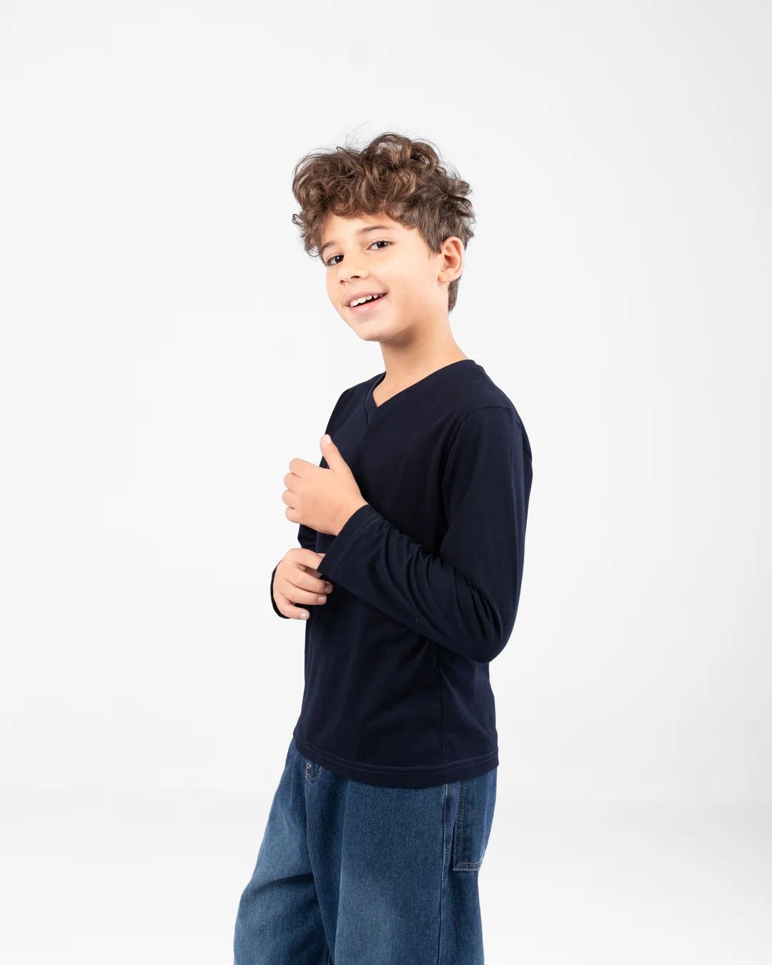 Boys long-sleeve V-neck t-shirt - Image 2