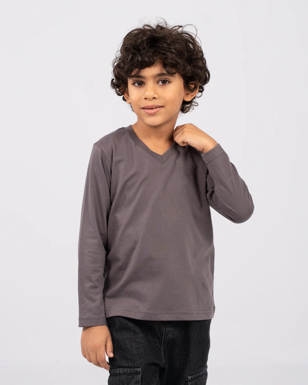 Boys long-sleeve V-neck t-shirt - Image 7