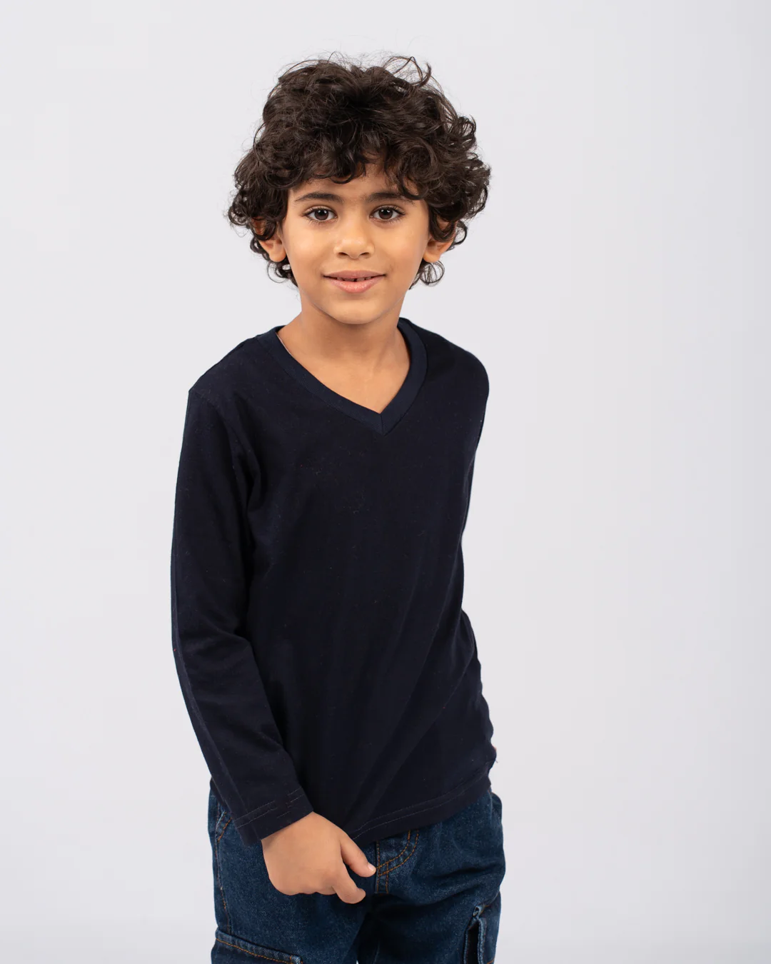Boys long-sleeve V-neck t-shirt - Image 8