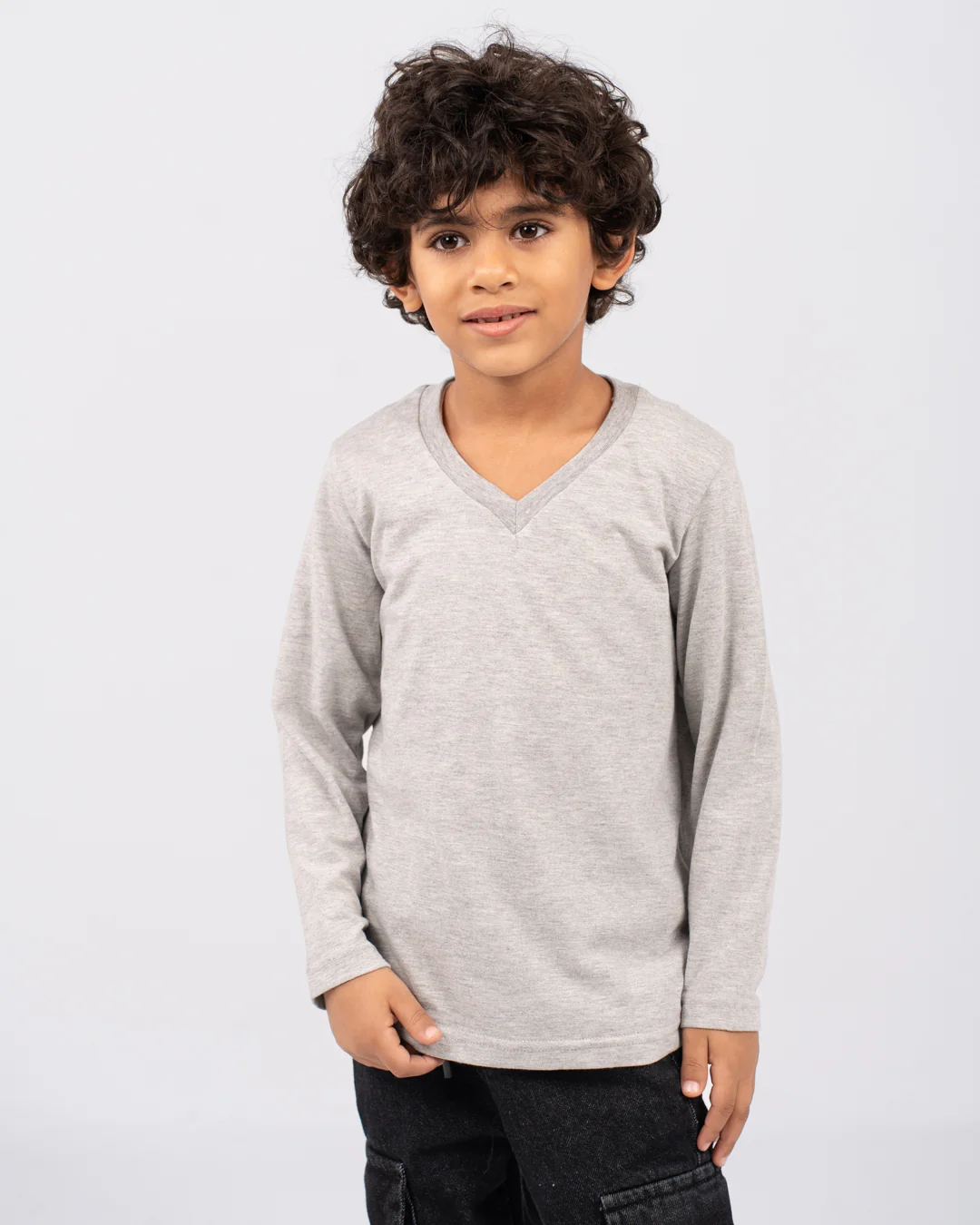 Boys long-sleeve V-neck t-shirt - Image 9