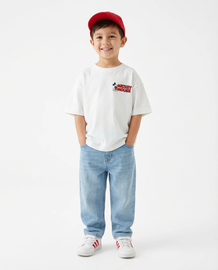 Boys Parinted Maicky Mouse T-Shirt