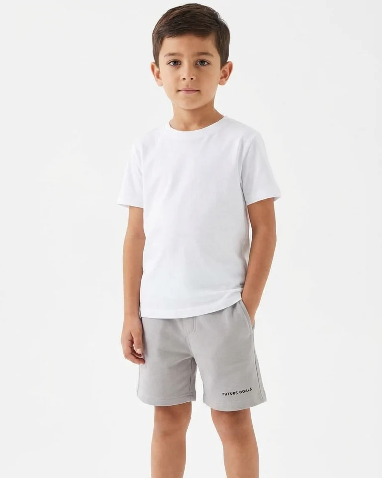 Boys Plain Summer Melton Short - Image 3