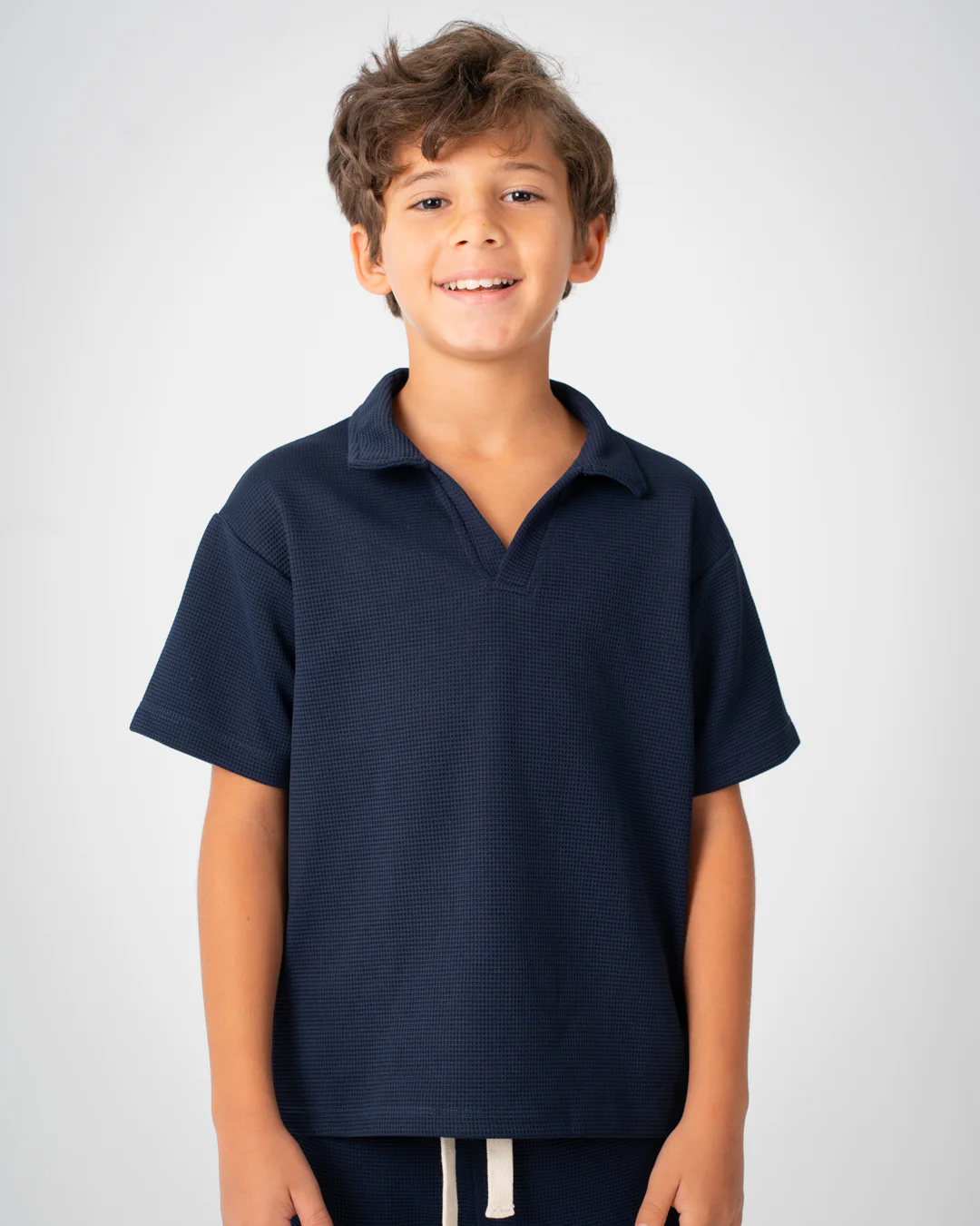 Boys Polo Jacquard T-Shirt - Image 3