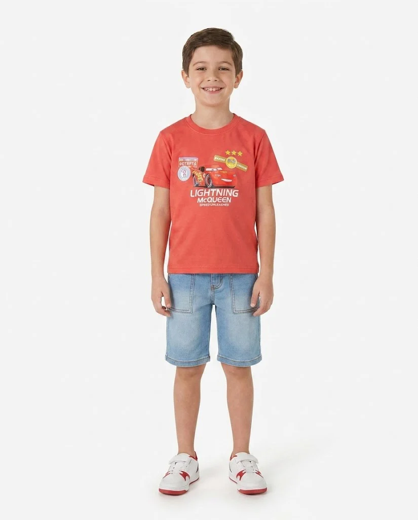 Boys Printed 95 Half Sleeves T-shirt - Image 2