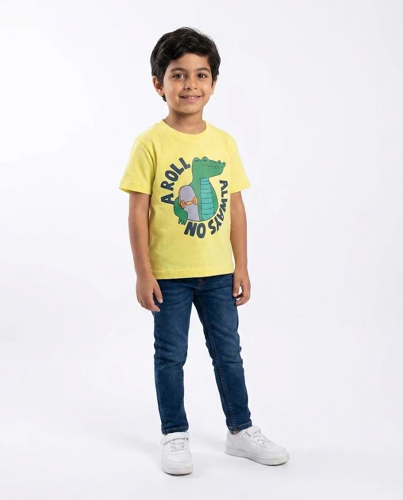 Boys Printed Always On A Roll Half Sleeves T-shirt - Image 2