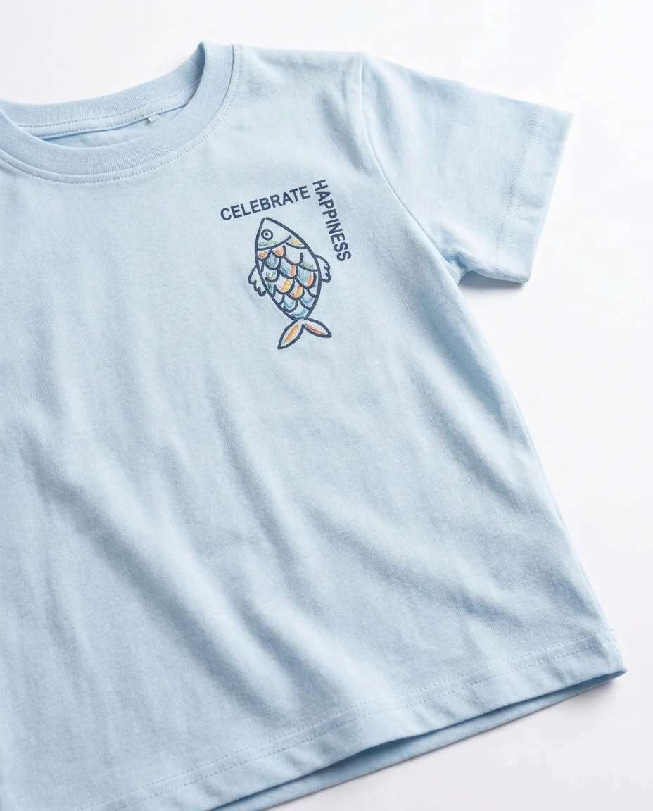 Boys Printed Fish Half Sleeves T-shirt - Image 3