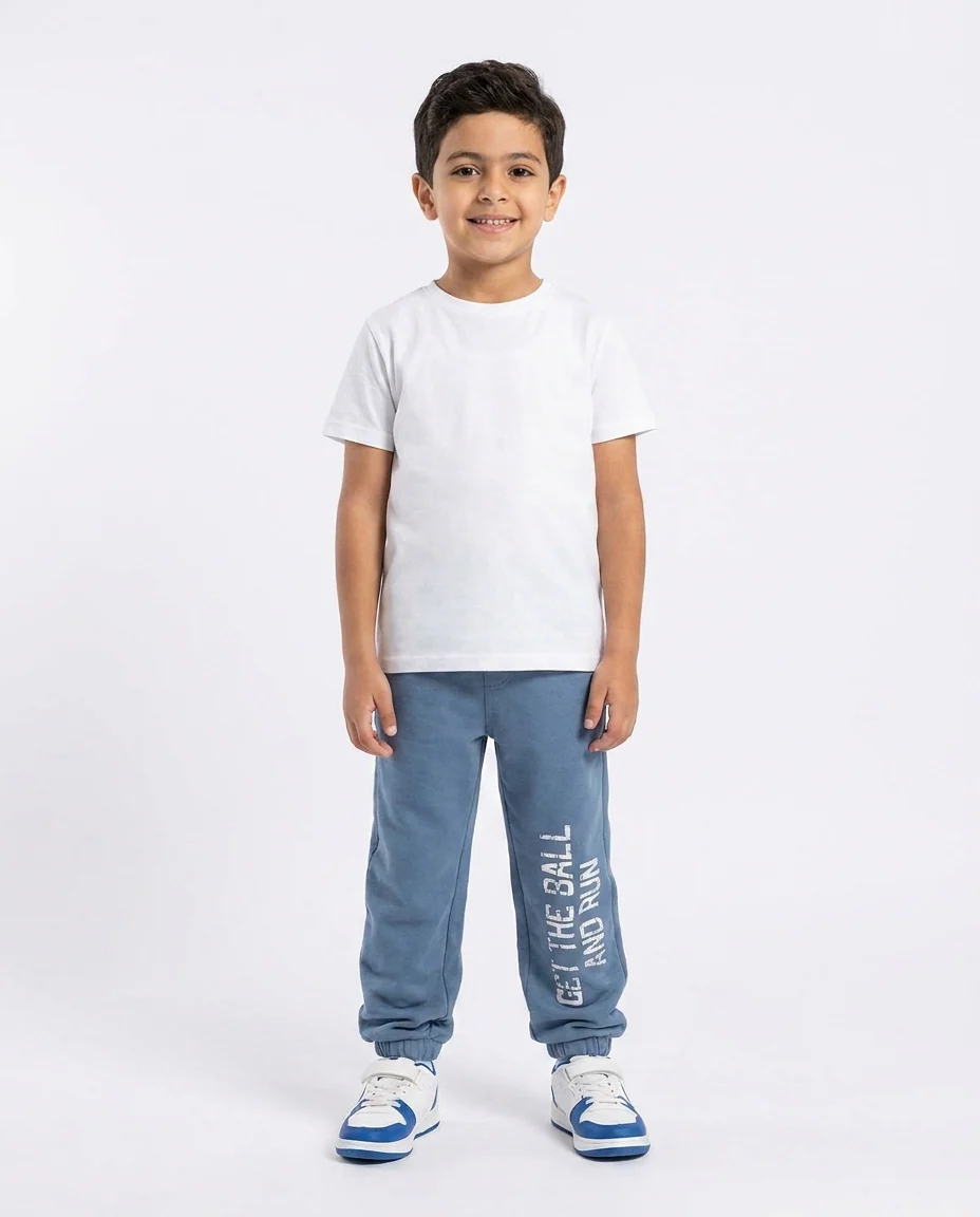 Boys Printed Get The Ball Summer Melton Pant - Image 2