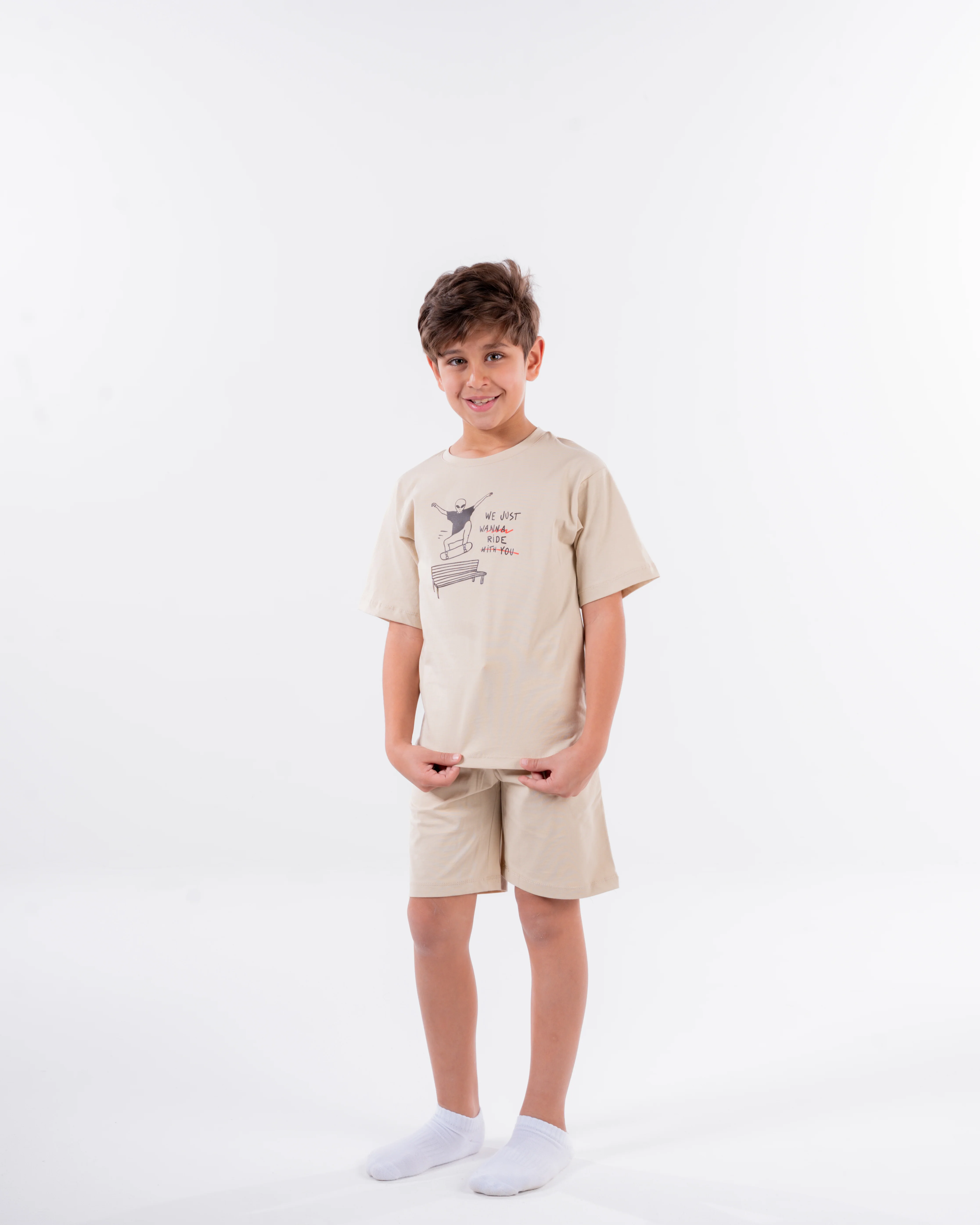 Boys Printed Half Sleeves Pyjama