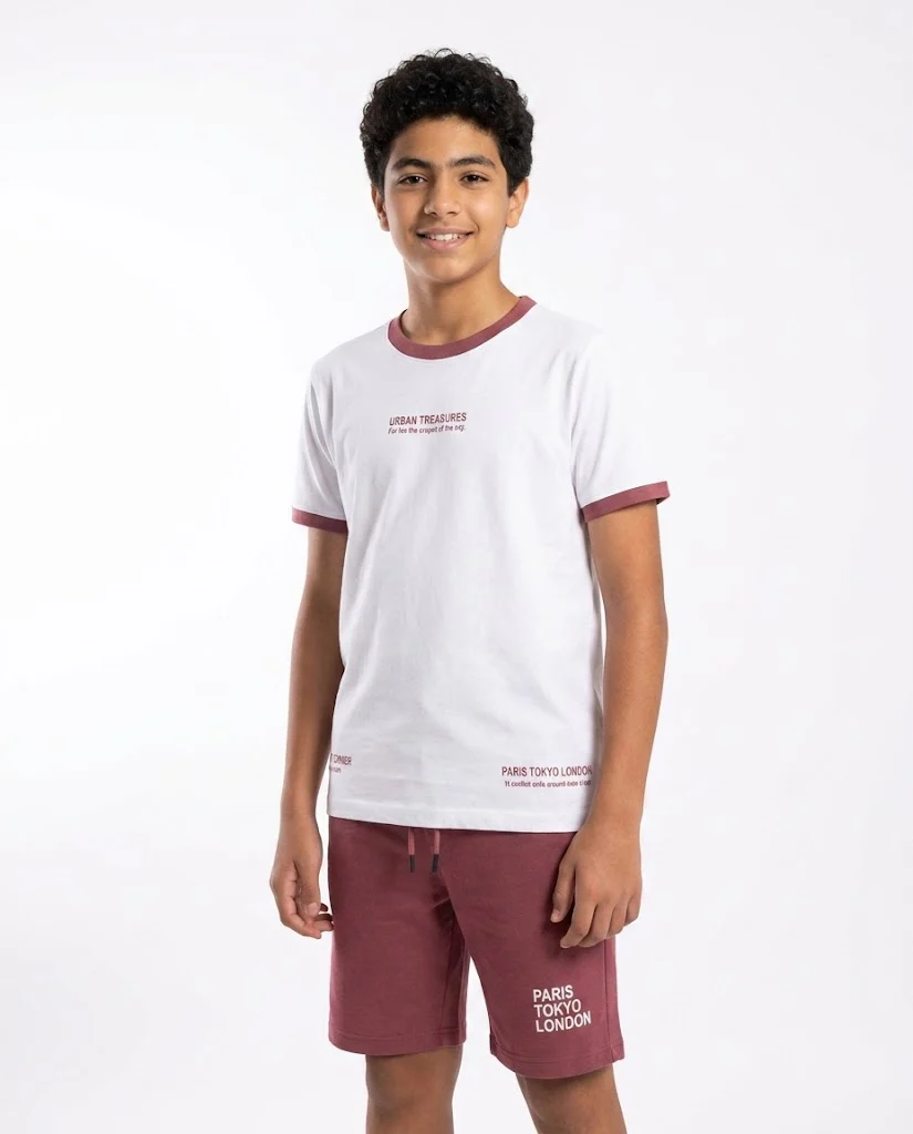 Boys Printed Half Sleeves Pyjama W/Short