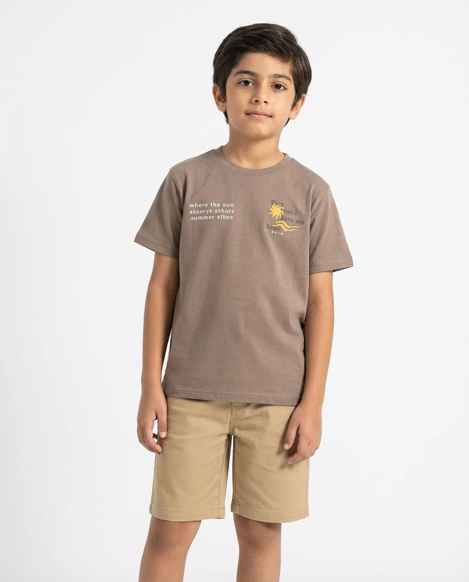 Boys Printed Half Sleeves T-shirt - Image 3