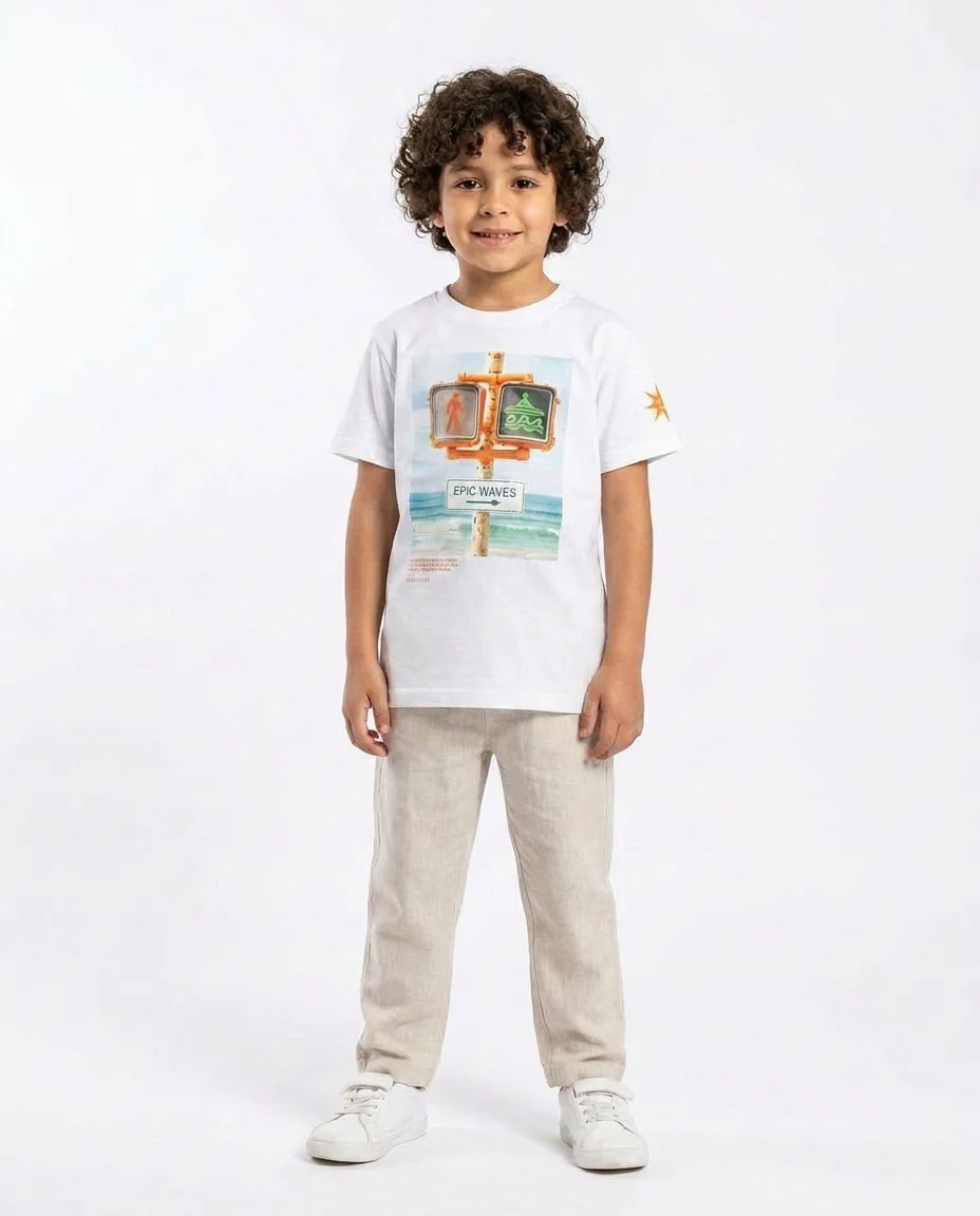 Boys Printed Half Sleeves T-shirt - Image 3