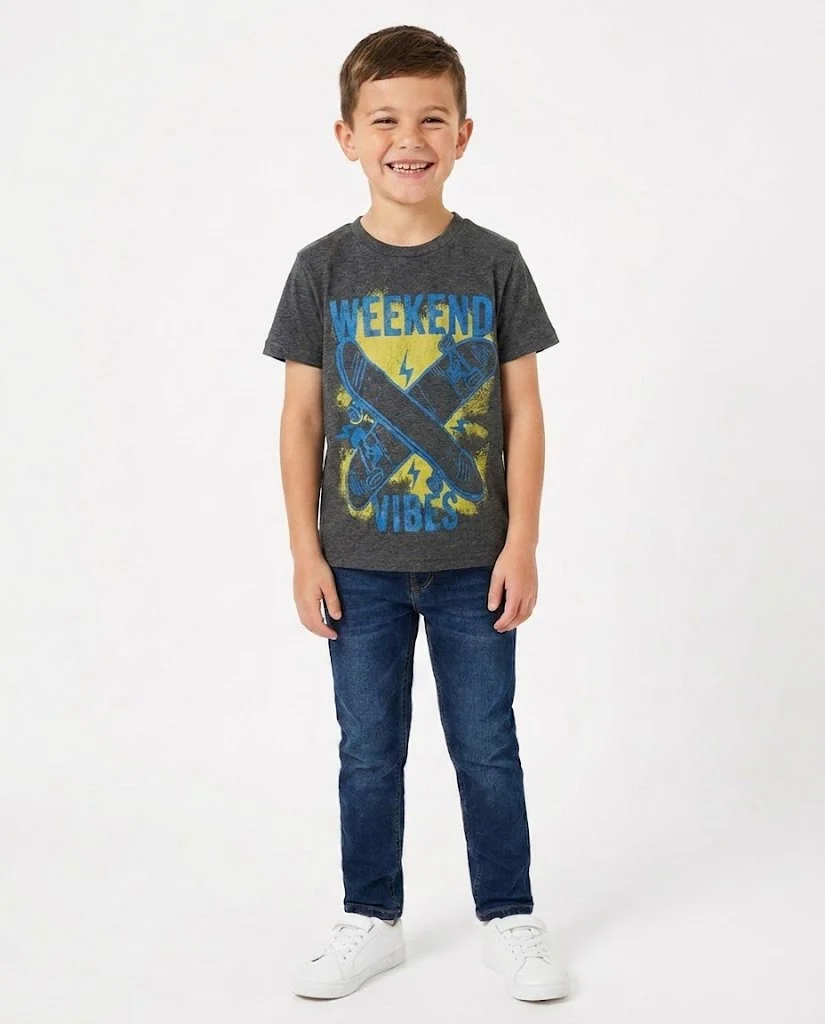 Boys Printed Half Sleeves T-Shirt