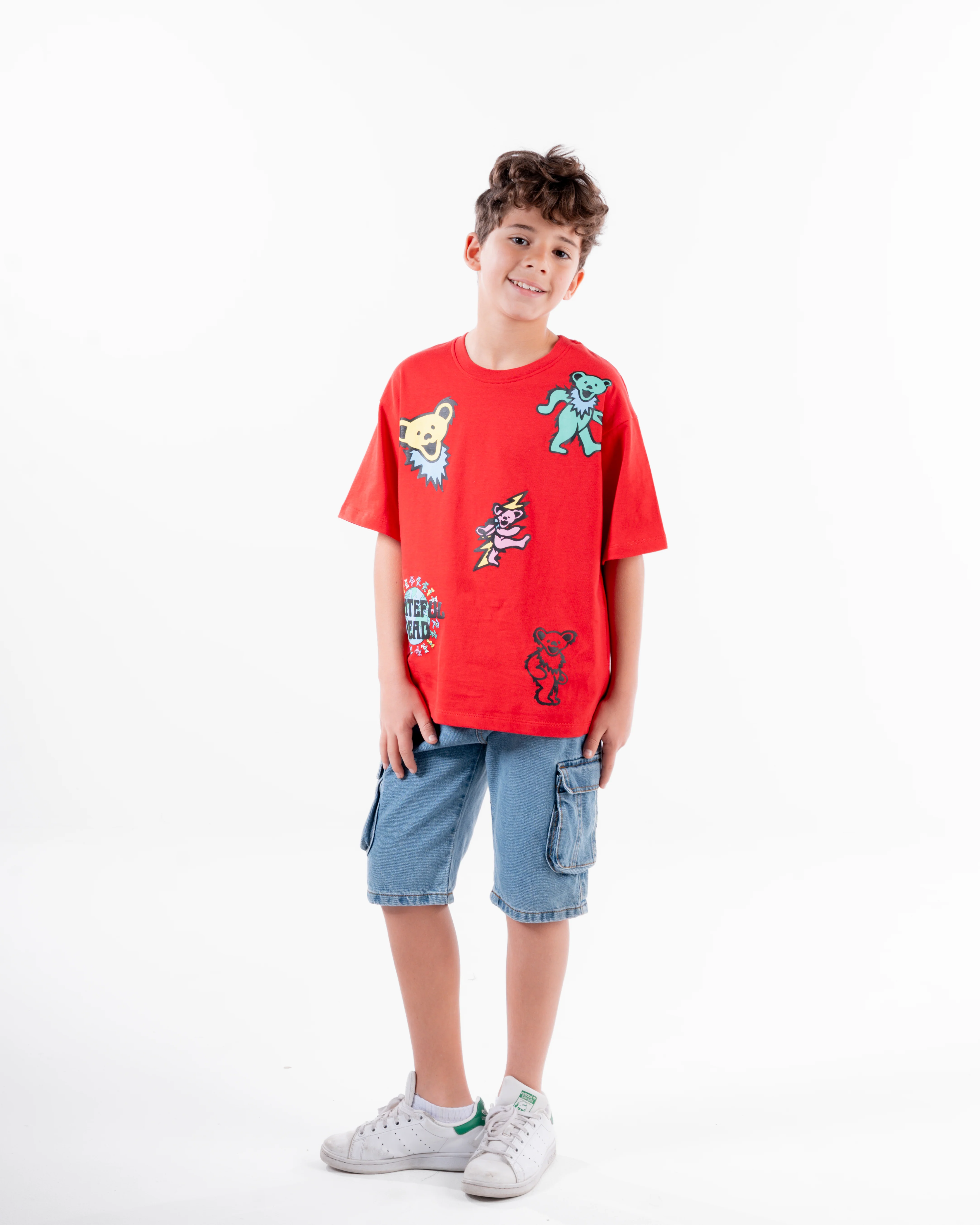 Boys Printed Half Sleeves T-Shirt Oversize - Image 2