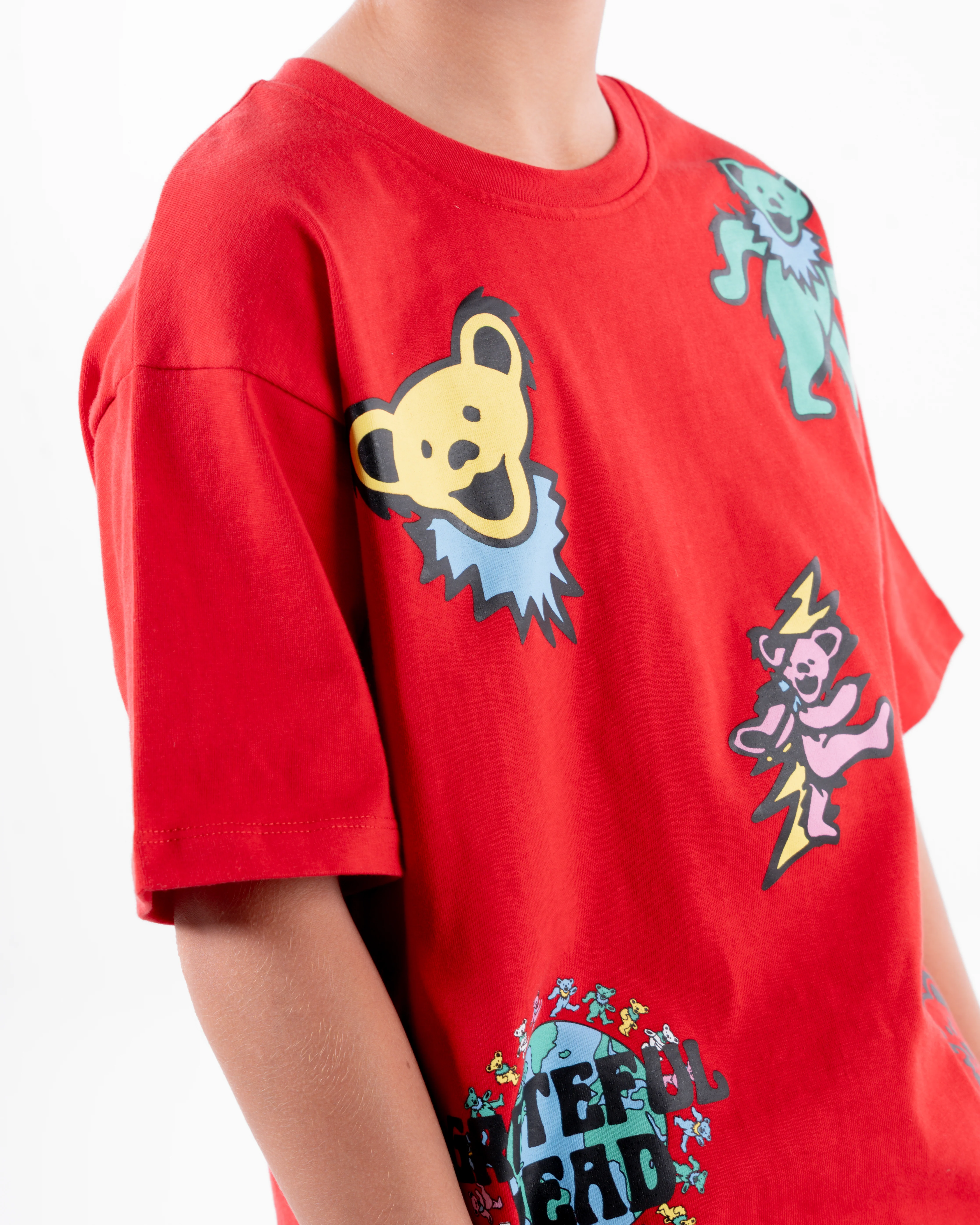 Boys Printed Half Sleeves T-Shirt Oversize - Image 5