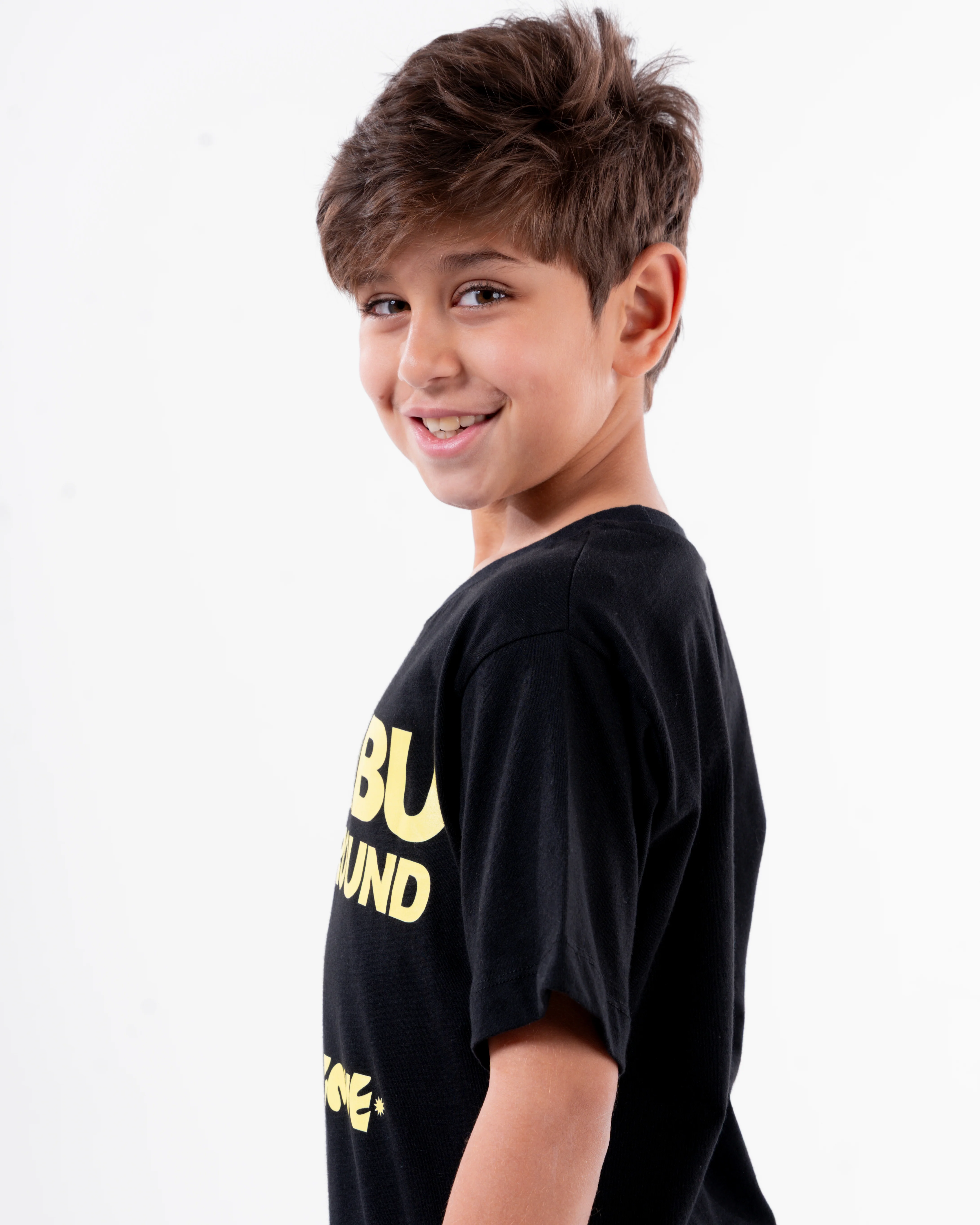 Boys Printed Malibu Half Sleeves T-Shirt Oversize - Image 2