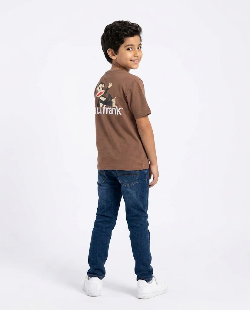 Boys Printed Paul Frank Half Sleeves T-shirt - Image 3