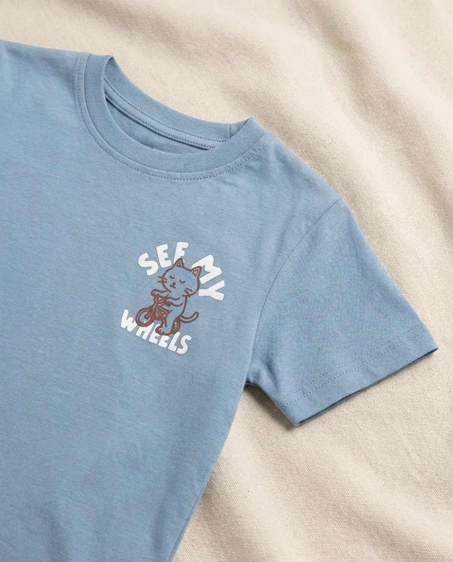 Boys Printed See My Wheels Half Sleeves T-shirt - Image 3