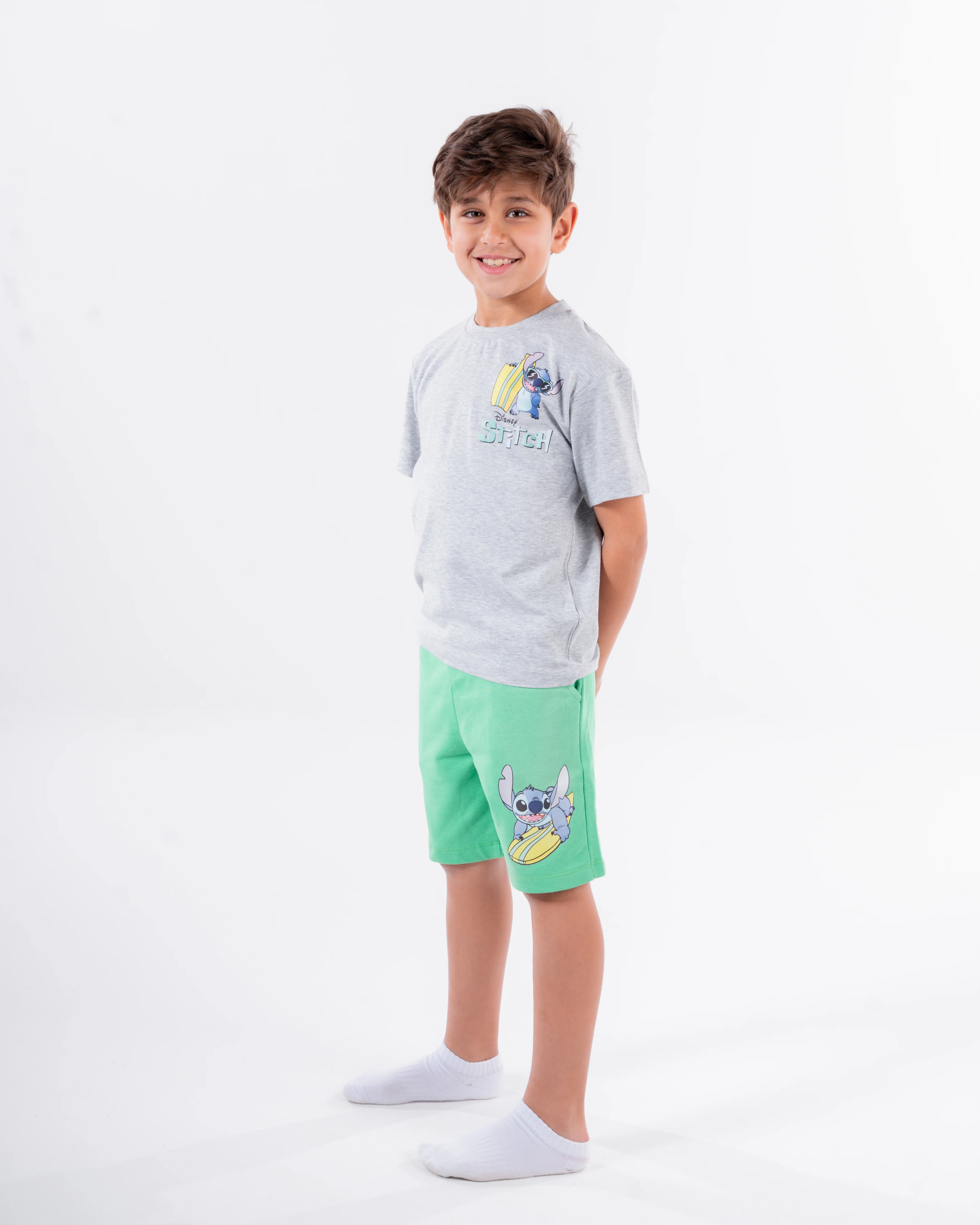 Boys Printed Stitch Half Sleeves Pyjama - Image 4
