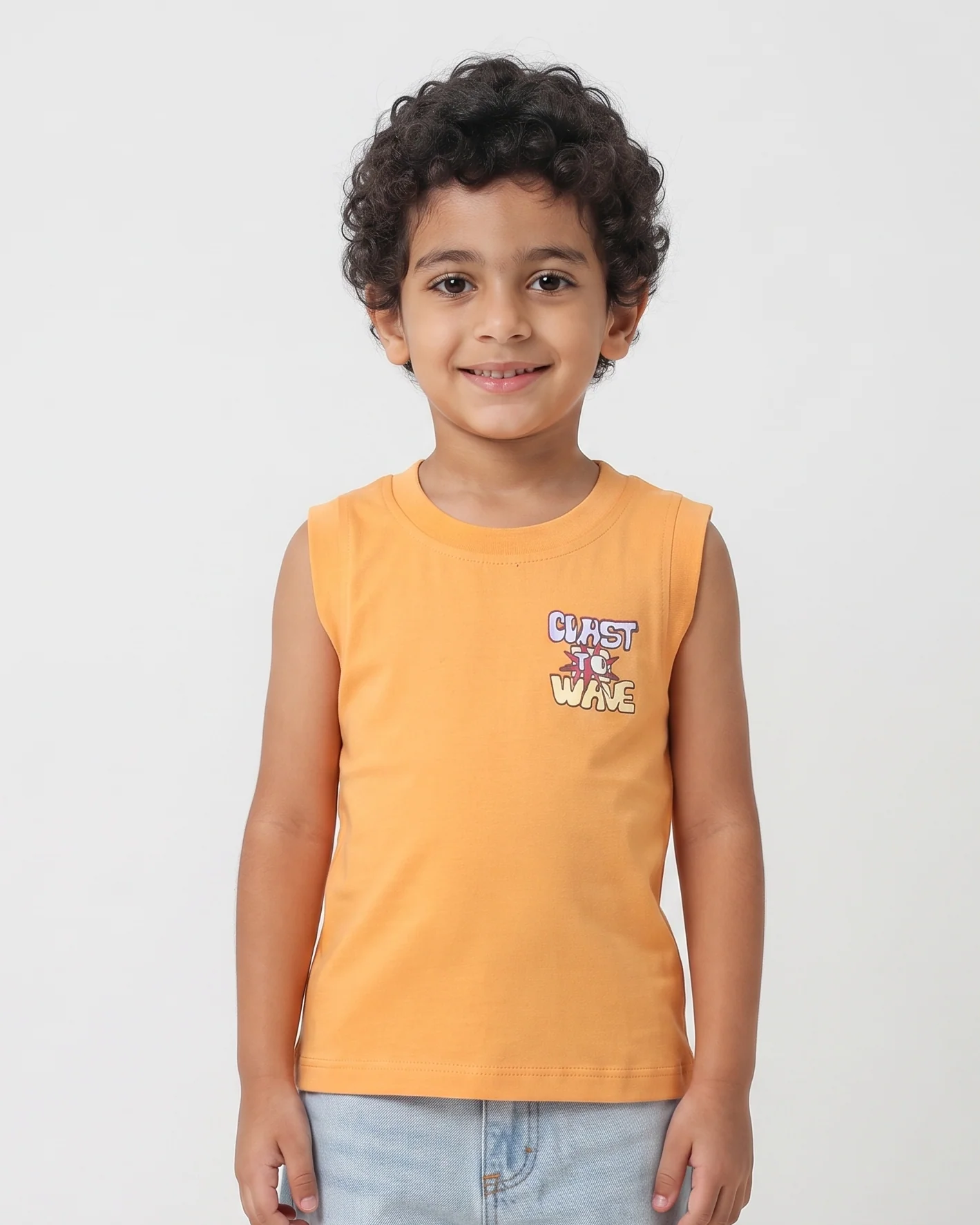 Boys Printed Wave Cut T-shirt