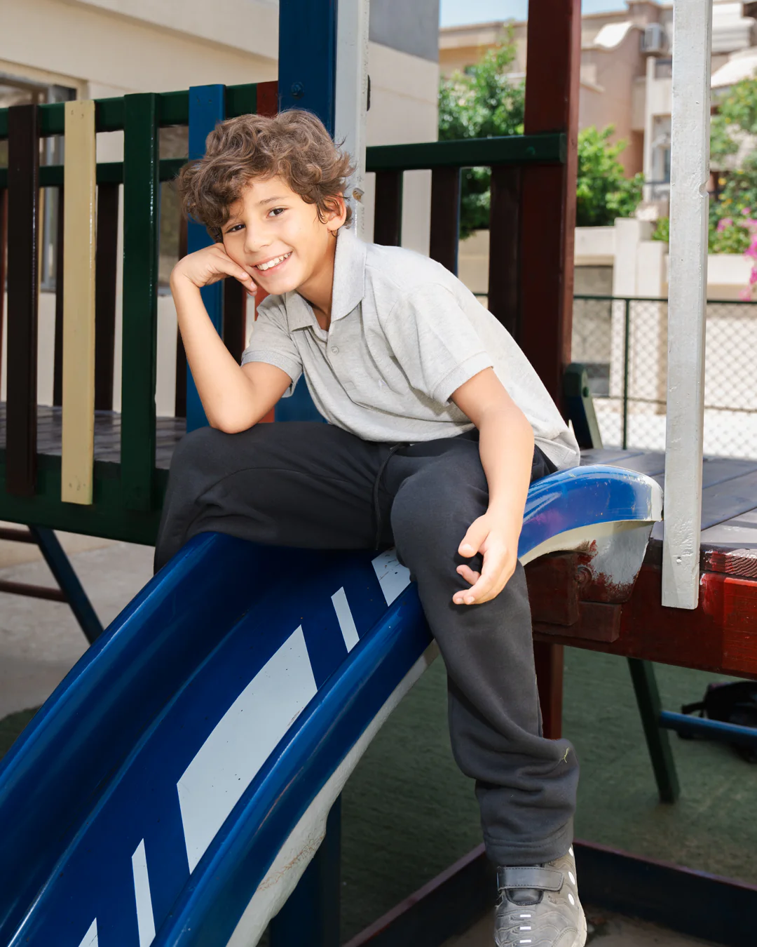 Boys Short Sleeved Embroidered Polo T-shirt - Image 3