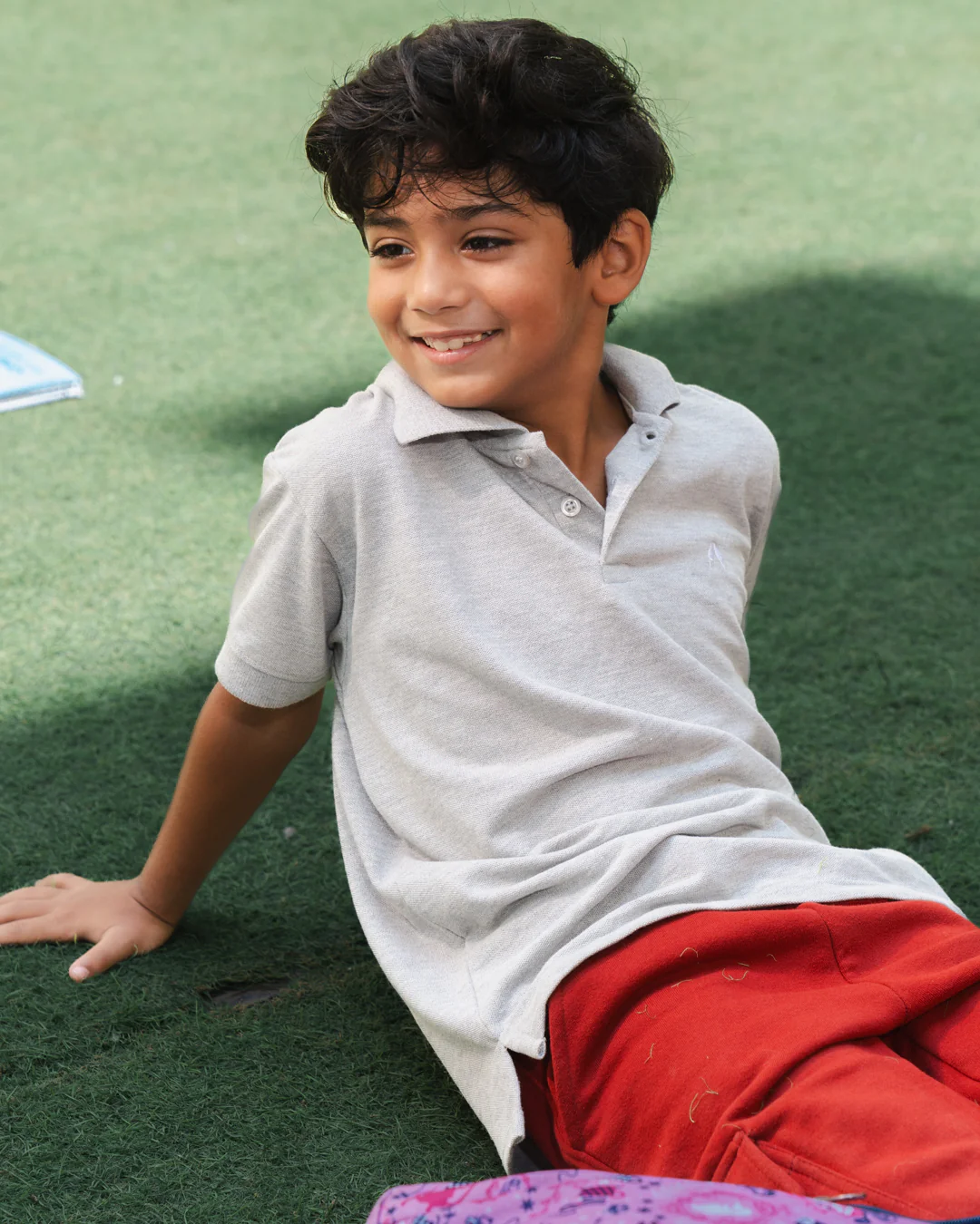 Boys Short Sleeved Embroidered Polo T-shirt - Image 4