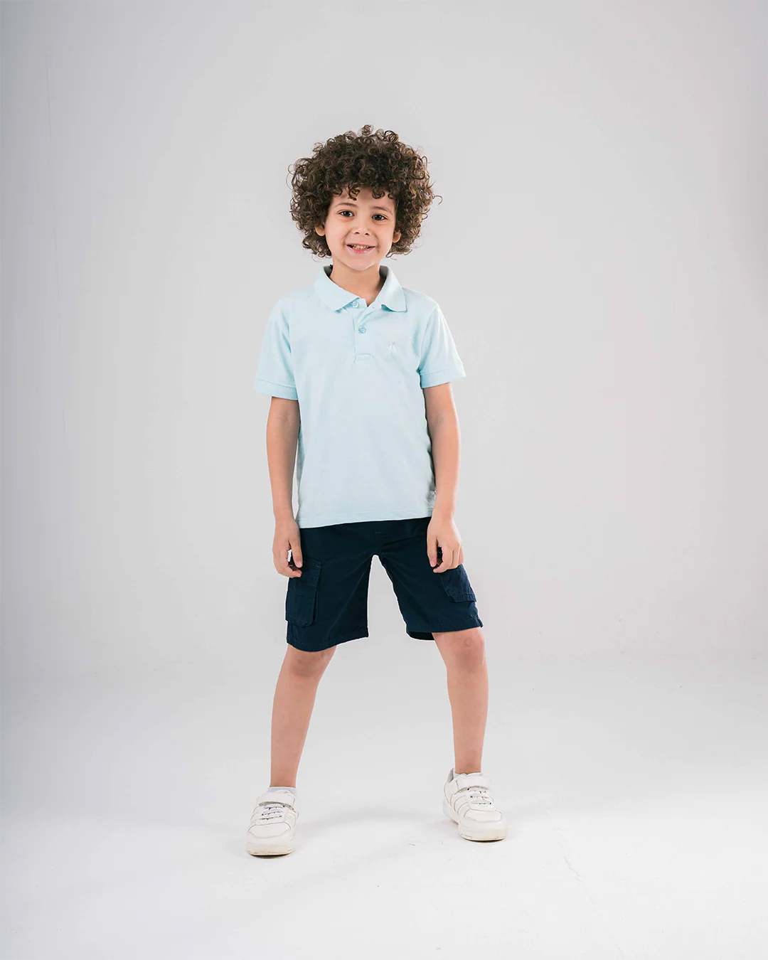 Boys Short Sleeved Embroidered Polo T-shirt - Image 5