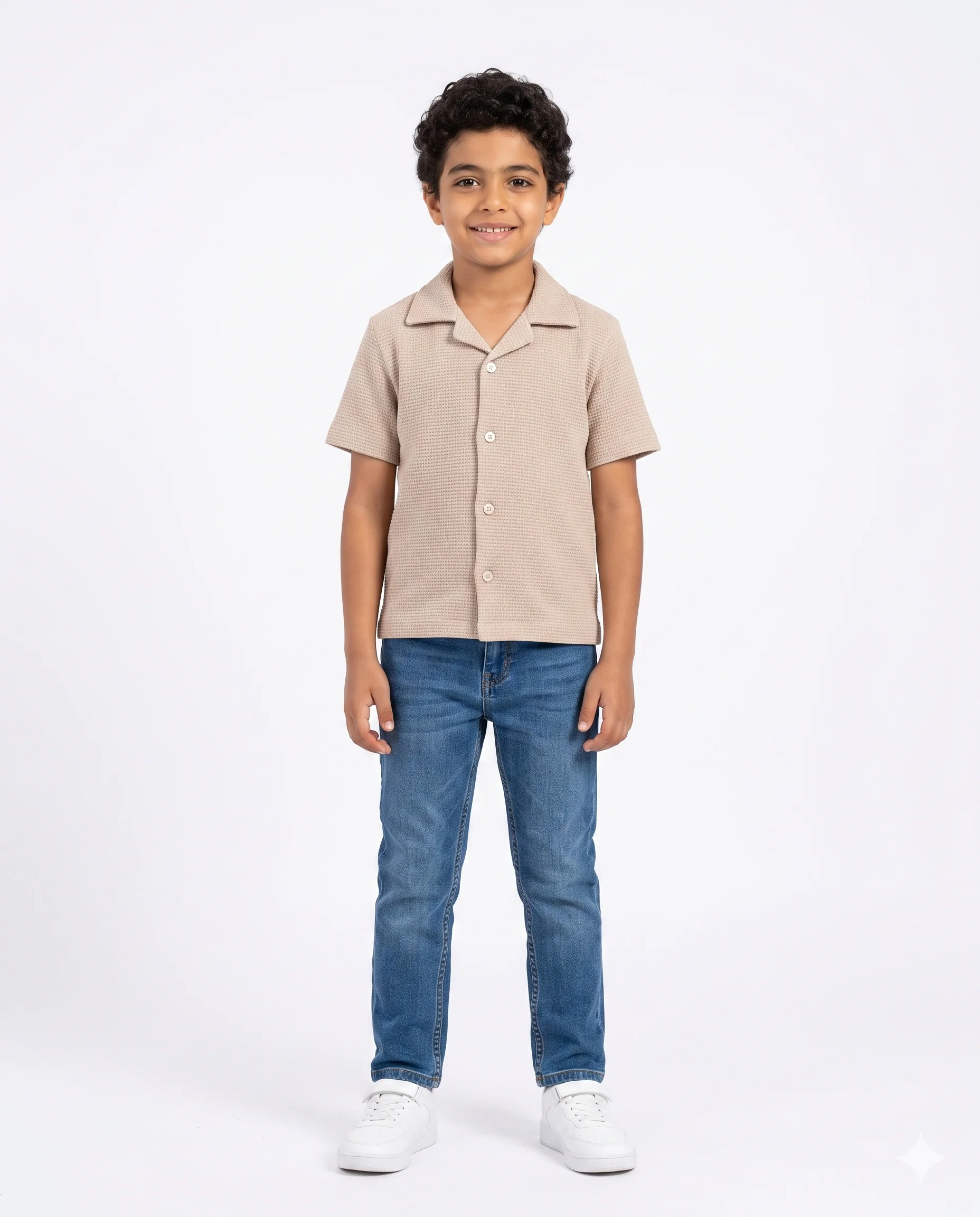 Boys Stripped Half Sleeves Casual Tennis Shirt - Image 2