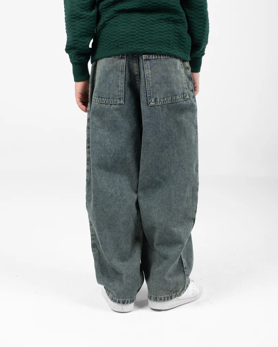 Denim Wide Leg Pants - Image 3