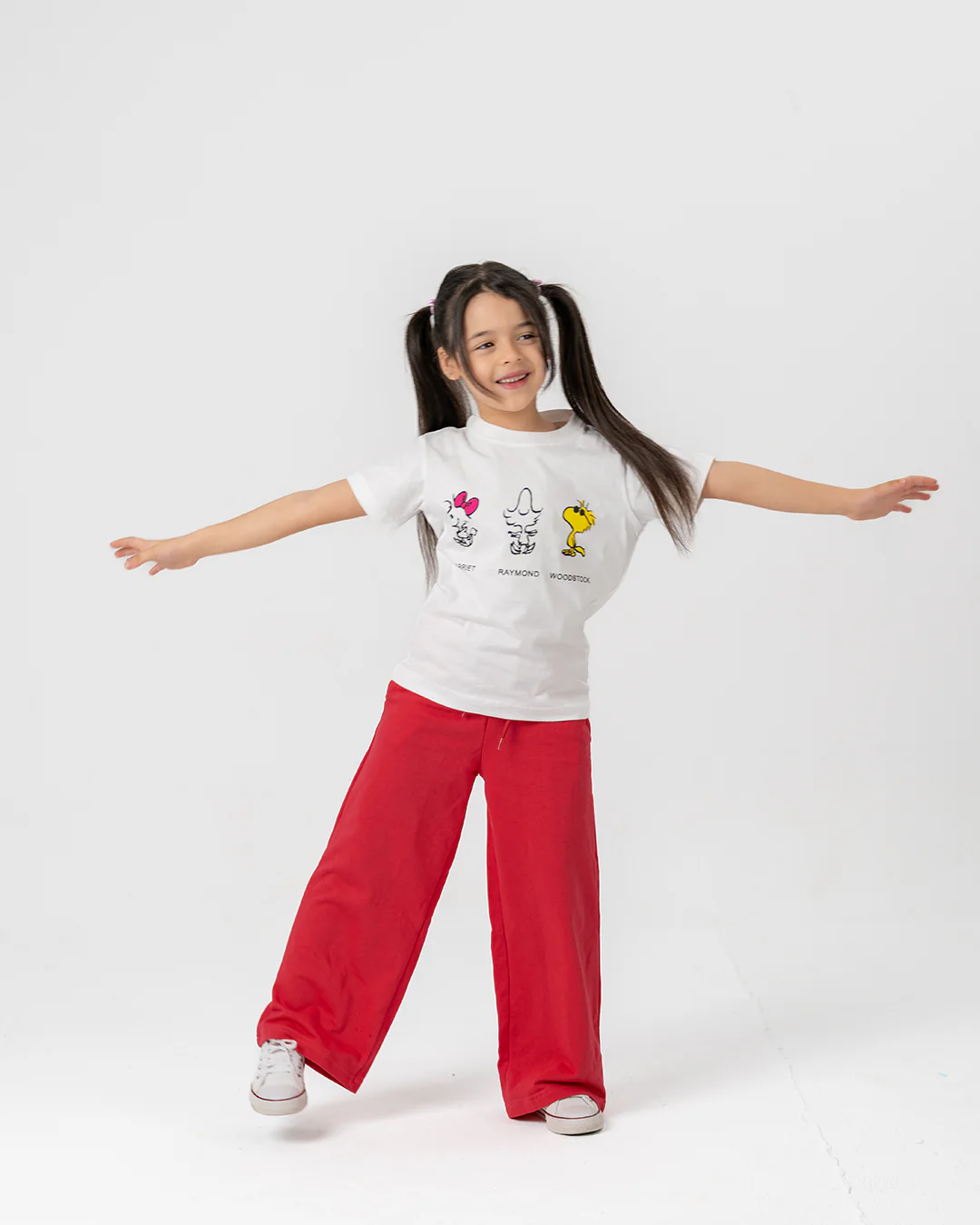 Double Face Girls Printed T-shirt - Image 3
