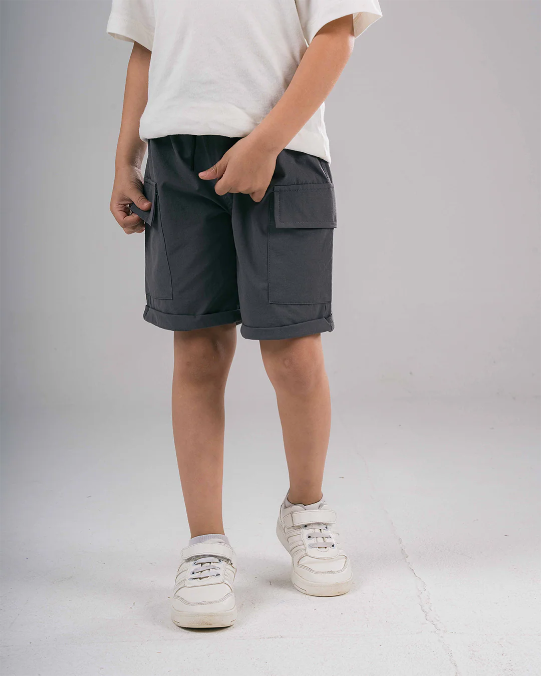 Gabardine Boys Shorts with Pockets - Image 5