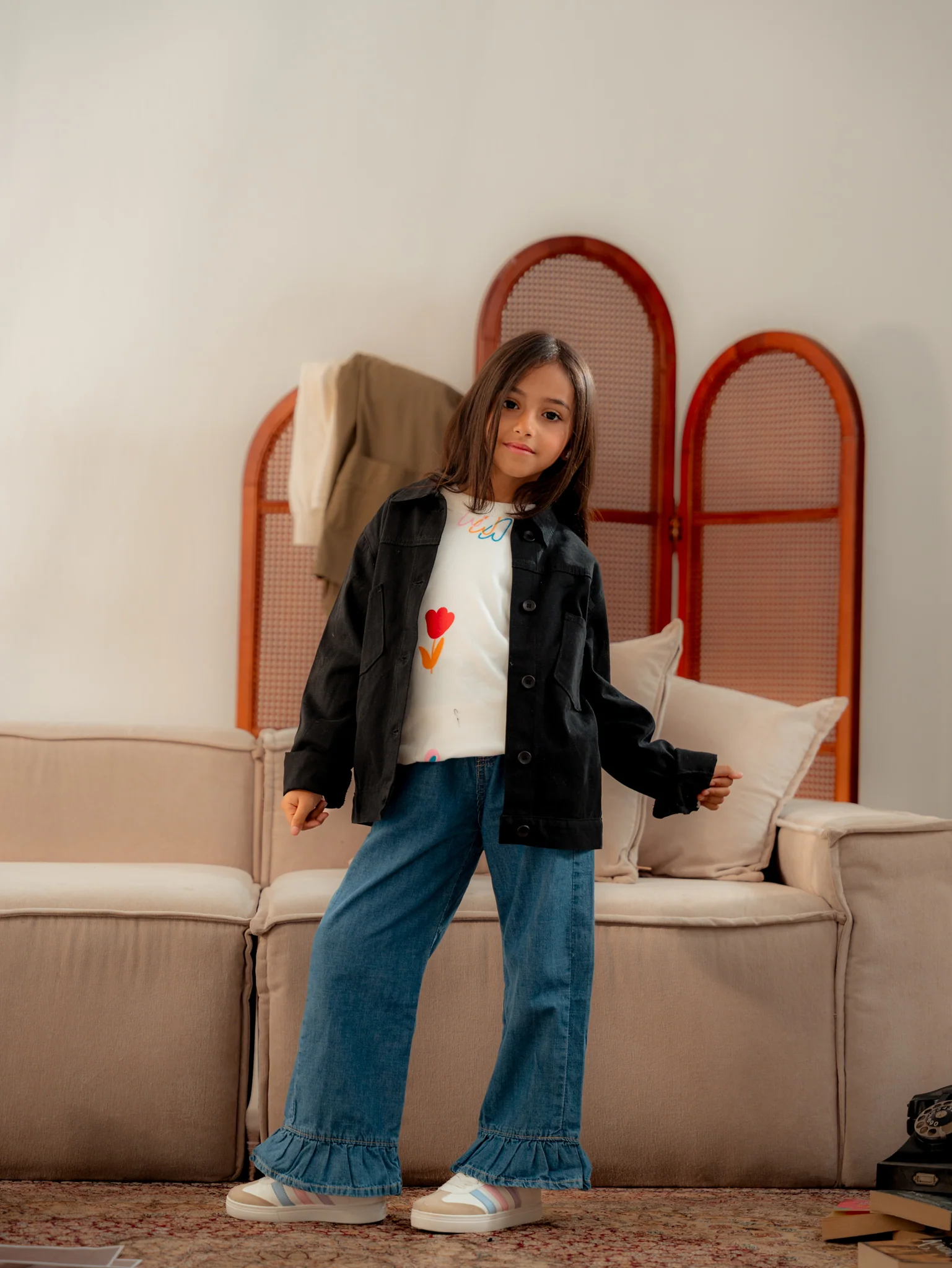 Girl Plain OverShirt - Image 7