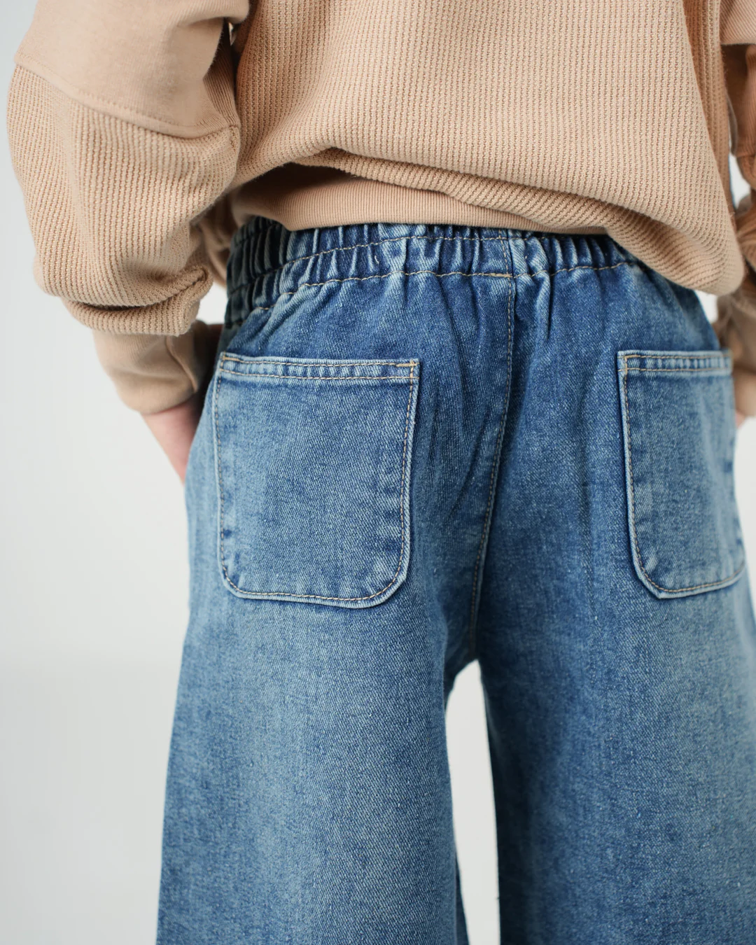 Girl Wide Leg Denim Pants - Image 12