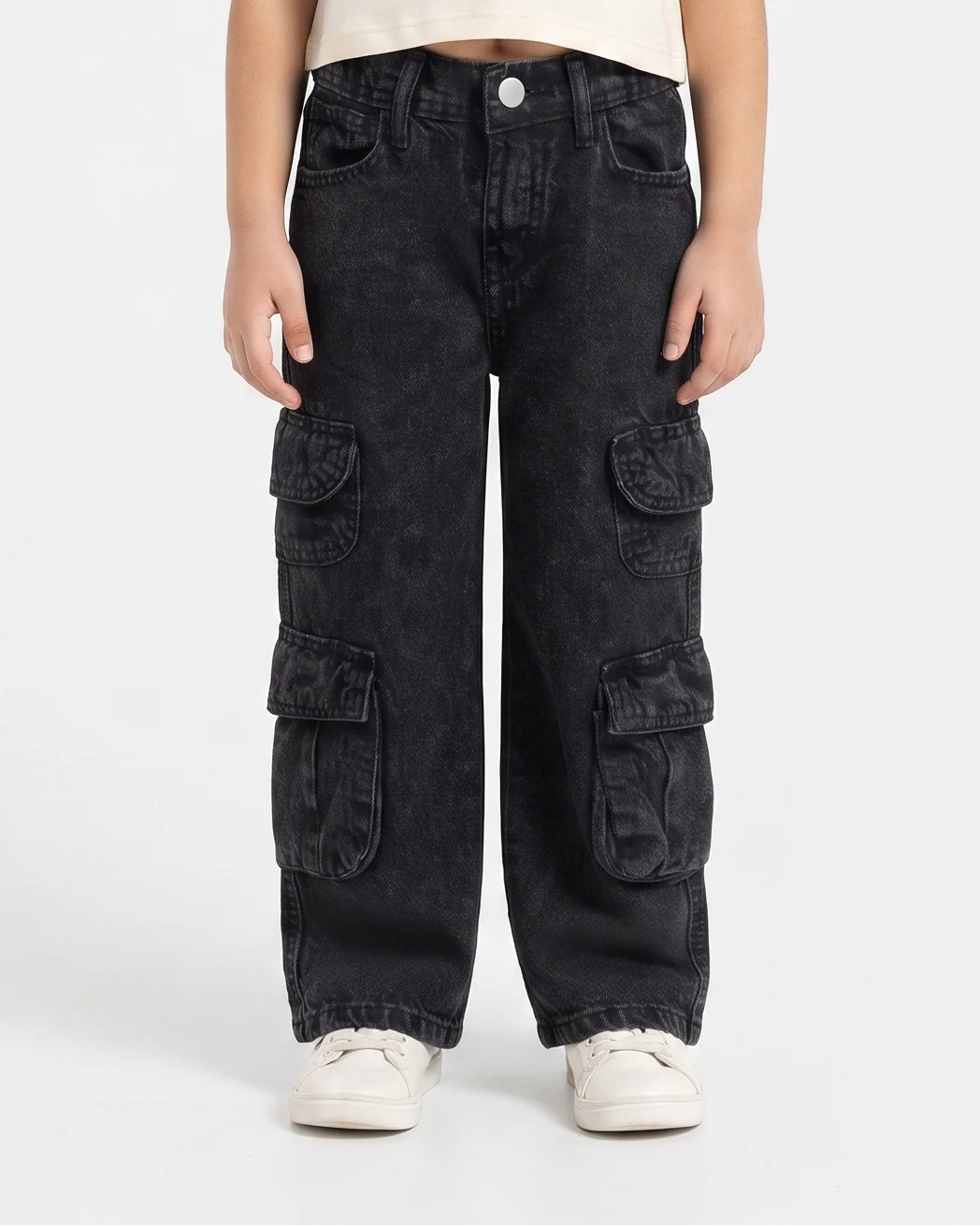 Girls Cargo Gabardine Pant