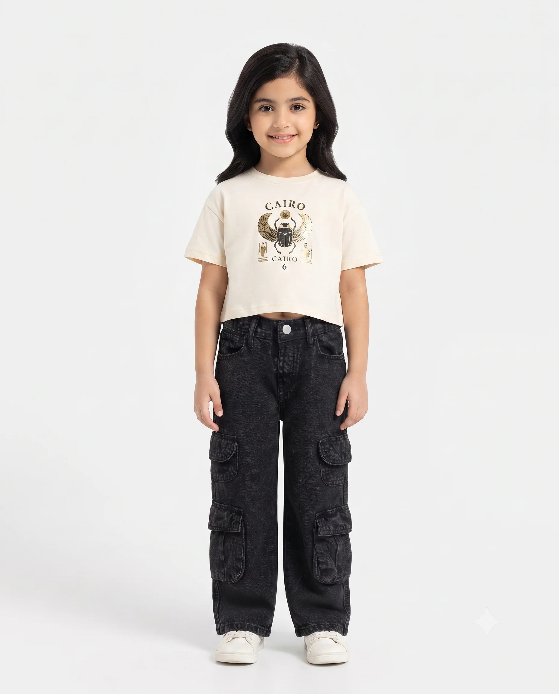 Girls Cargo Gabardine Pant - Image 2