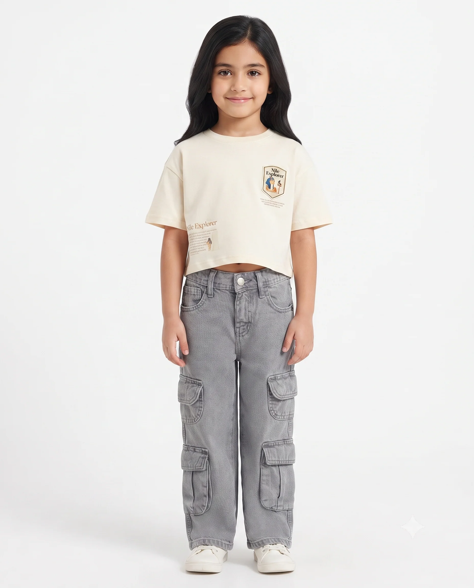 Girls Cargo Gabardine Pant - Image 3