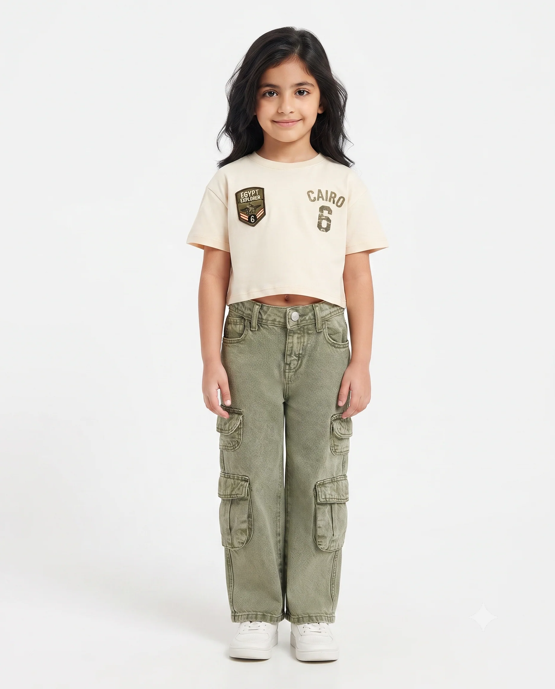 Girls Cargo Gabardine Pant - Image 4