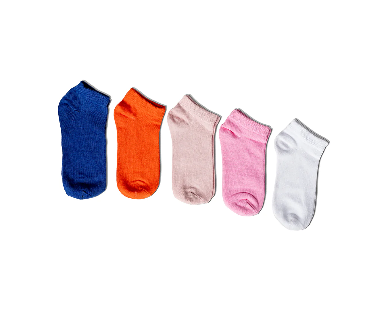Girls Cotton Plain Socket 5pc - Image 3