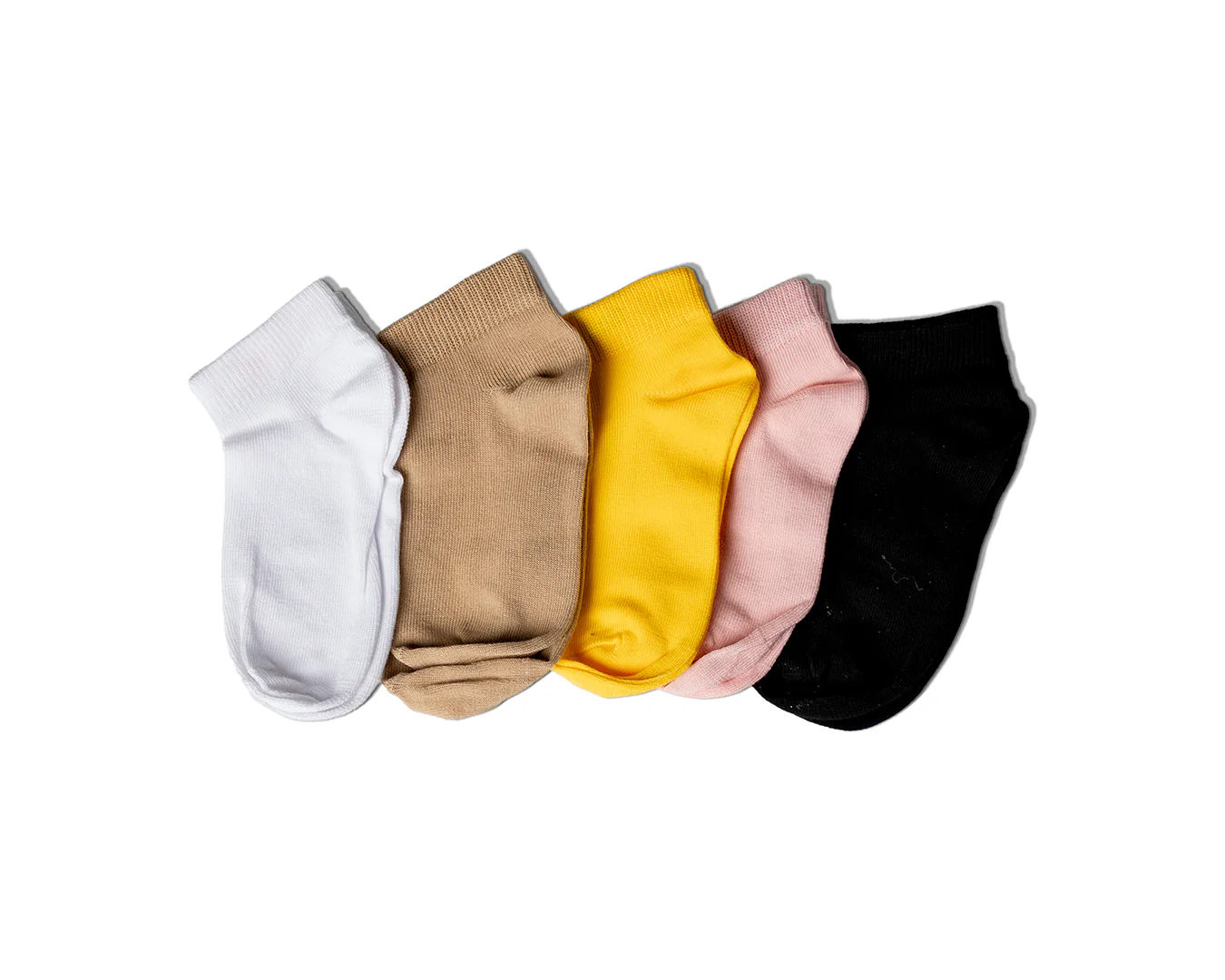 Girls Cotton Plain Socket 5pc - Image 4
